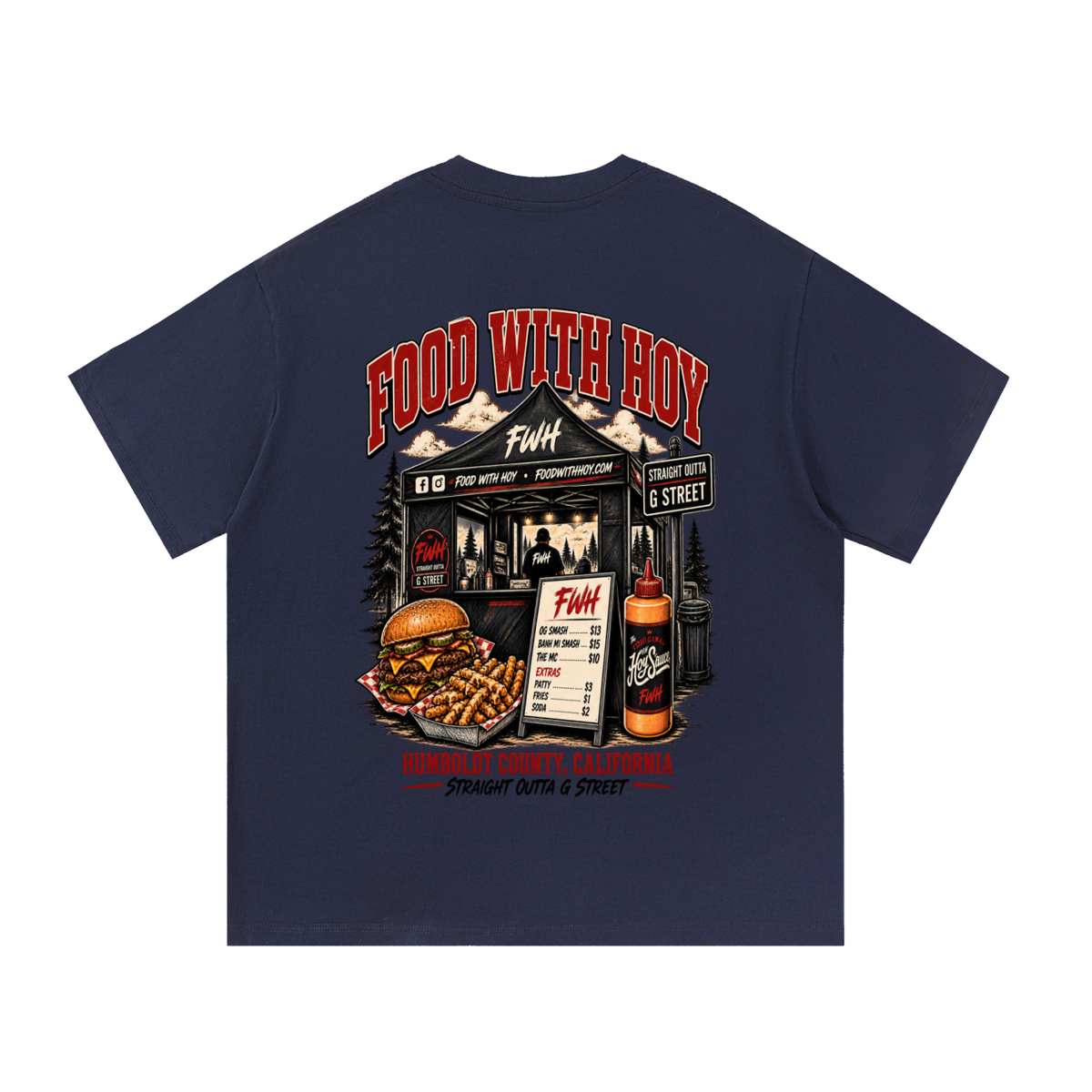 Essential Cotton T-shirt pop up tee black